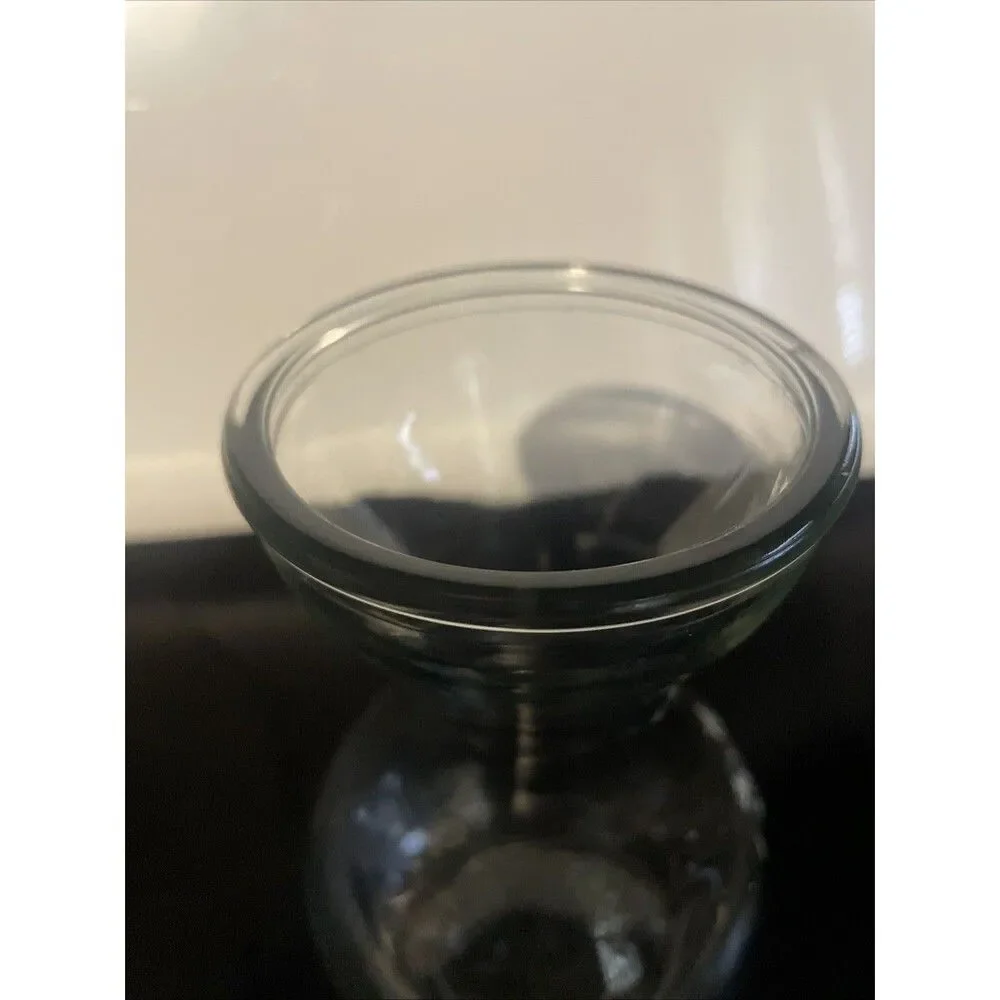 Glass bulb forcing clear hourglass hand‎ blown vase